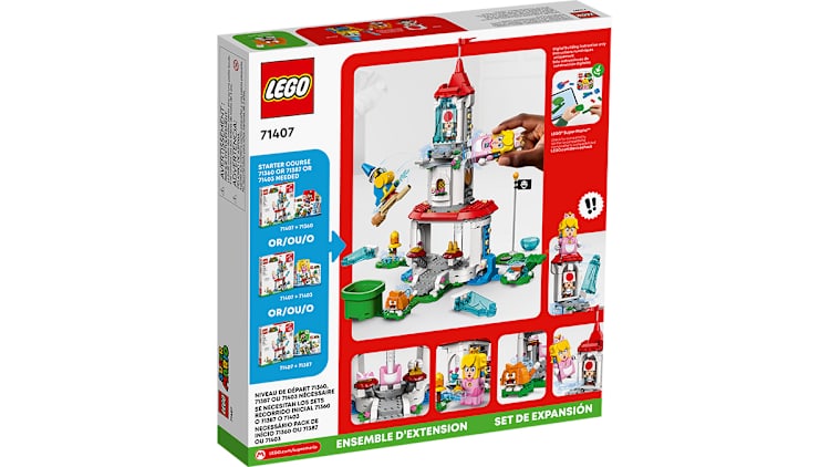 マリオページ LEGO® Super Mario™ Cat Peach Suit and Frozen Tower Expansion